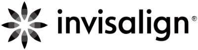 Invisalign logo with a stylized star symbol on the left and the brand name in lowercase text.